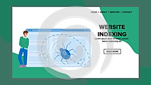 google website indexing vector