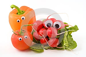 Googly eyed produce