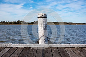 The goolwa wharf located on the fleurieu peninsula south australia on 9th june 2020