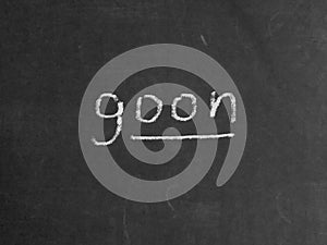 Goon concept word