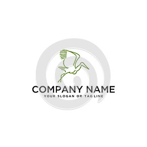 Goose logo design vector template