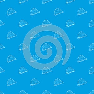 Goose wing pattern vector seamless blue
