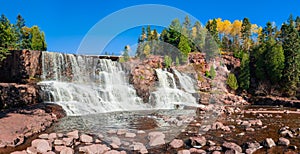 Gooseberry Falls waterfall in Minnesota