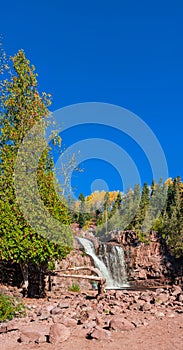 Gooseberry Falls waterfall in Minnesota