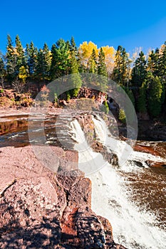 Gooseberry Falls waterfall in Minnesota