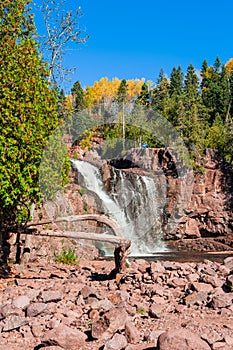 Gooseberry Falls waterfall in Minnesota