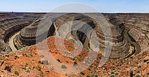 Goosenecks meanders of San Juan river in Utah photo