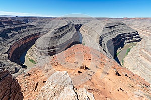 Goosenecks state park on San Juan river in Utah