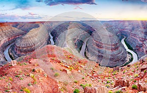 Goosenecks in Utah, USA