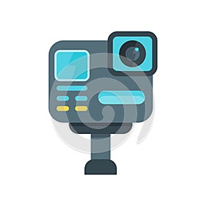 Gopro icon vector sign and symbol isolated on white background photo
