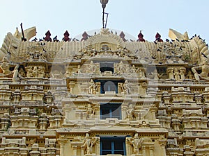 Gopura Gopuram - A Gate in Hindu Temples of Dravidian Style