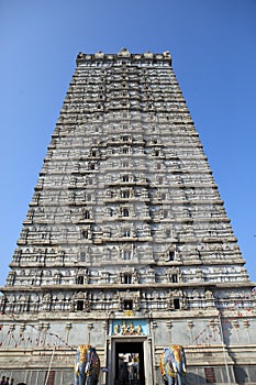 Gopura in Mundeshwar. India. Kerala