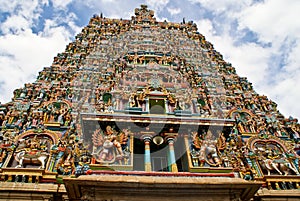 Gopura (tower) of hindu temple