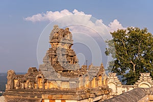 Gopuram at Shravanabelagola Jain Tirth in Karnataka, India.