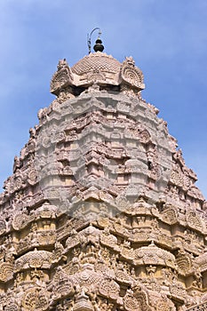 The Gopuram on top of the Karpa Graham.