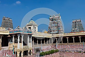 Gopurams of the Meenakshi temple