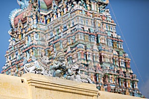 Gopurams of the Meenakshi temple