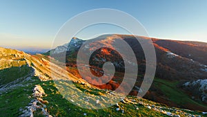 Gorbea mountain in autumn