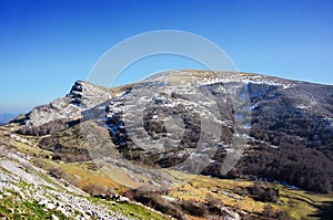 Gorbea mountain in basque country