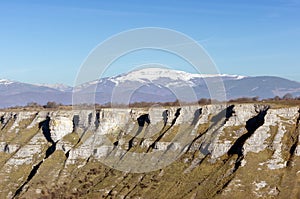 Gorbea mountain with snow