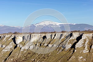 Gorbea mountain with snow photo