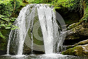 Gordale Beck, Janet\'s Foss Waterfall, Malham Cove, Yorkshire Dales, Yorkshire, England, UK photo
