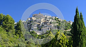 Gordes commune in Provence photo