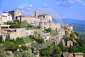 Gordes, a medieval hilltop town in Provence, France photo