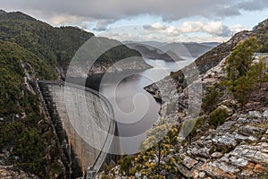 Gordon Dam and lake. Southwest, Tasmania