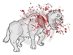 Gore murder wolf draw
