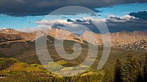 Gore Range Vail Colorado time lapse