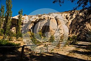 Goreme, Cappadocia, Anatolia, Turkey: Rock formation at the end of the Zemi valley between Gereme and Uchisar