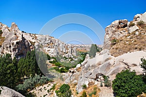 Goreme cave city in Cappadocia Turkey
