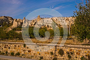 GOREME, TURKEY: Rock houses and churches in Goreme