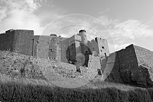 Gorey Castle black and white