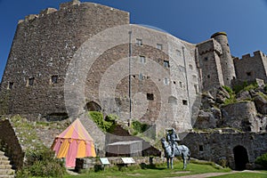 Gorey Castle walls and keep, Jersey