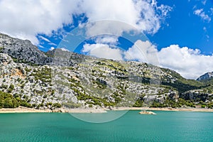 Gorg Blau Lake on Mallorca - beautiufl blue lagoon