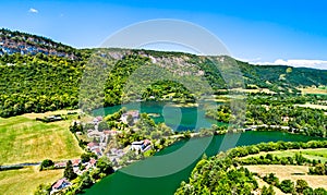 Gorge of the Ain river in France photo