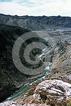 Gorge in the Andes,Mendoza,Argentina