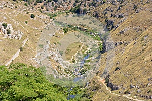 Gorge of the Gravina di Matera river