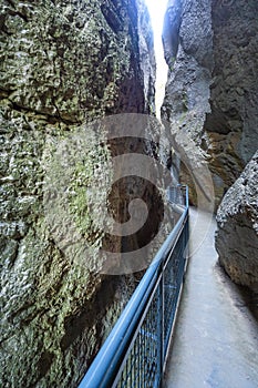 Gorge of La Yecla, Burgos, Spain photo