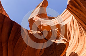 Gorge of the Lower Canyon Antelope and clear sky