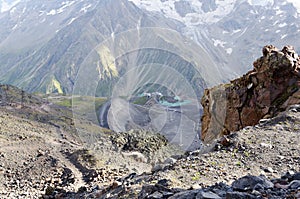 Gorge in the mountains of the North Caucasus