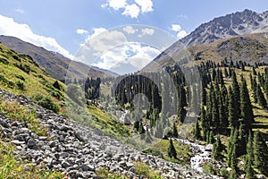 Gorge Prohodnoye in the Zailiysky Alatau near Alma-Ata