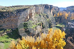 Gorge of the River Alhama in Alhama de Granada, Spain photo