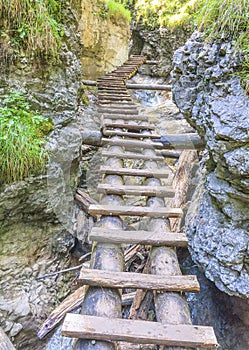 Gorge of Sucha Bela in Slovak Paradise, Slovakia