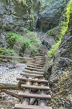 Gorge of Sucha Bela in Slovak Paradise, Slovakia