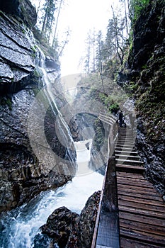 Gorge at Wimbach in Bavarias Berchtesgaden Nationalpark