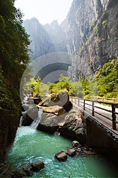 gorge in wulong, chongqing, china