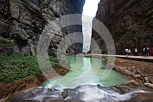 gorge in wulong, chongqing, china